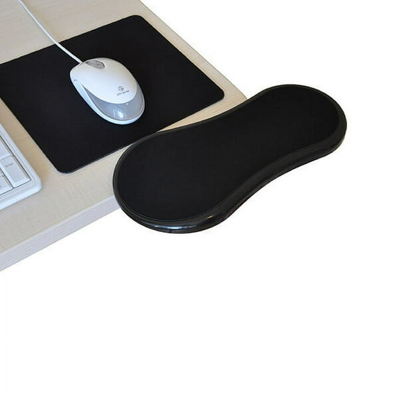 WASHWEPE Wrist Rest for Computer Adjustable Armrest Cushion for Desk and Chair Black 1Pcs