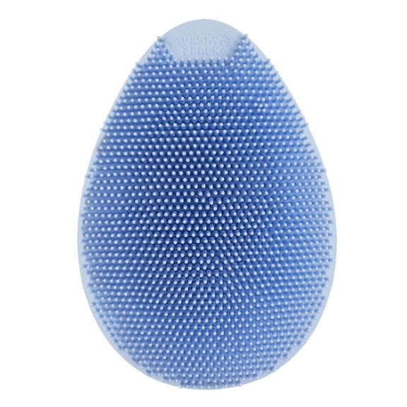 WASHYBACK Hands Free Back Scrubber for Shower Wall (Bubbly Blue)