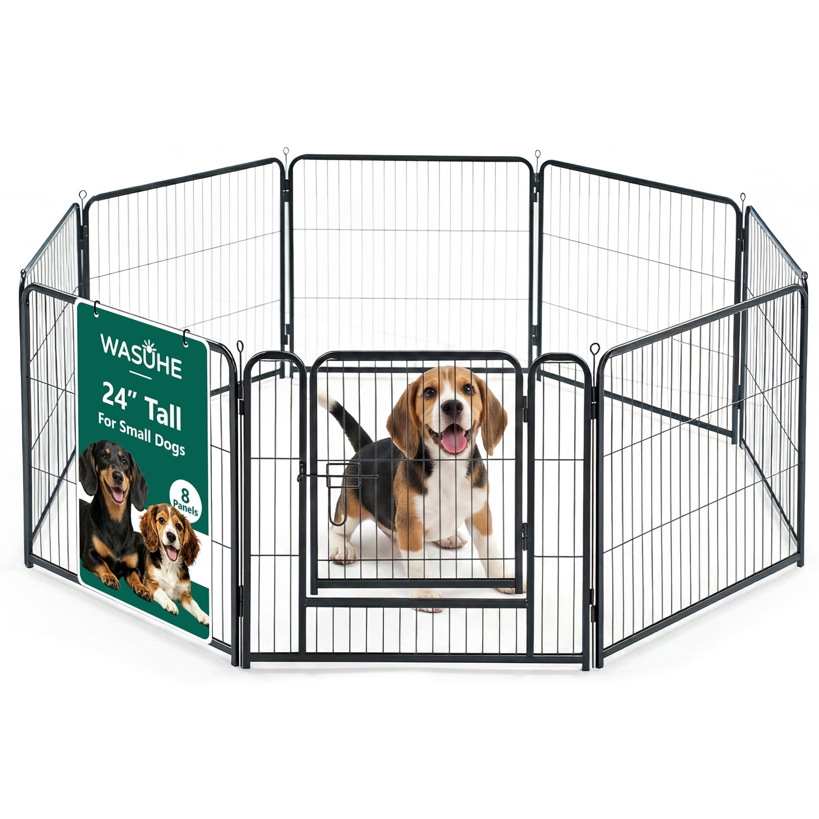 FXW AuraSpace Acrylic Indoor Dog Playpen for Small Dogs, 24 inch