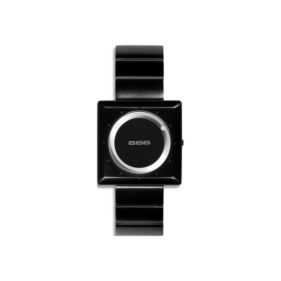 WATCH 666BARCELONA STEEL BLACK BLACK UNISEX - MEN and WOMEN 666-060