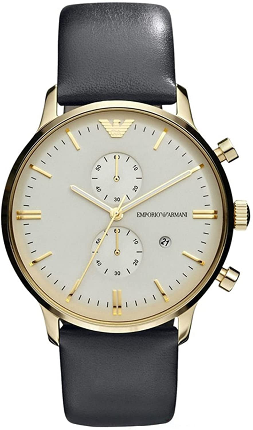 WATCH ARMANI STAINLESS STEEL GOLDEN BLACK MEN AR0386