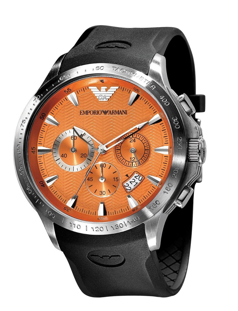 Armani clearance orange watch