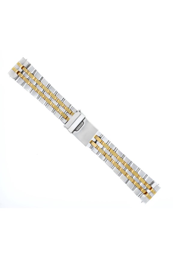 WATCH BAND BRACELET FOR BREITLING NAVITIMER BENTELY 24MM TWO TONE STRAIGHT END