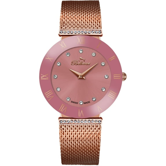 WATCH BELLEVUE METAL PINK PINK WOMEN F.116