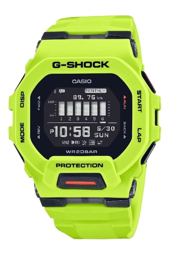 WATCH CASIO ACETATE BLACK YELLOW MEN GBD 200 9ER
