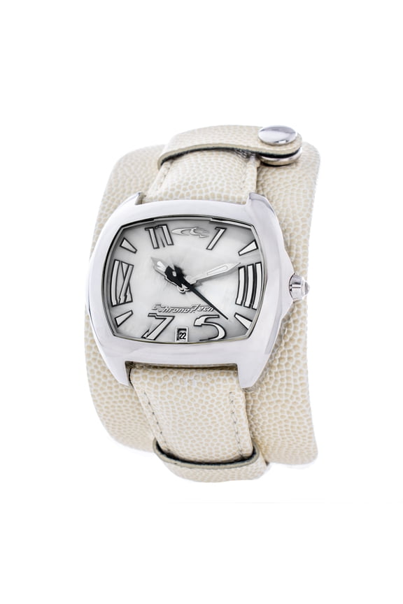 WATCH CHRONOTECH STAINLESS STEEL WHITE BEIGE UNISEX - MEN AND WOMEN CT2188L 20