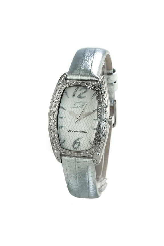 WATCH CHRONOTECH STAINLESS STEEL WHITE SILVER WOMEN CC7121LS 06