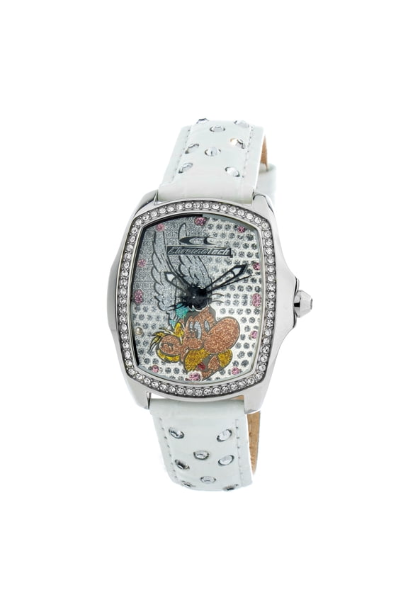 White Leather Watch