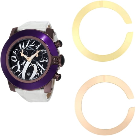 WATCH GLAM ROCK STAINLESS STEEL BLACK NACRE WOMEN GR32112
