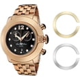 thumbnail image 1 of WATCH GLAM ROCK STAINLESS STEEL BLACK PINK GOLD WOMEN GR32156, 1 of 1