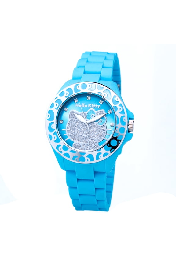 WATCH HELLO KITTY NATURAL RUBBER BLUE BLUE WOMEN HK7143B 01