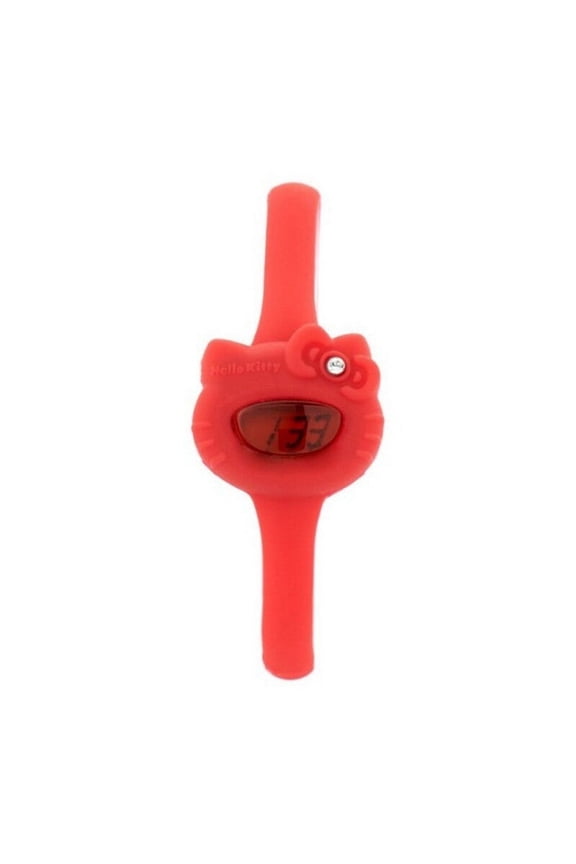 WATCH HELLO KITTY NATURAL RUBBER RED RED WOMEN HK7123L 18