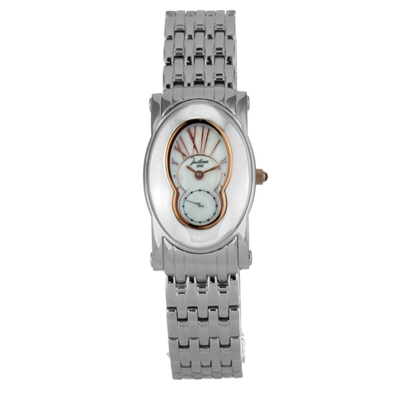 WATCH JUSTINA STAINLESS STEEL WHITE SILVER WOMEN 21816