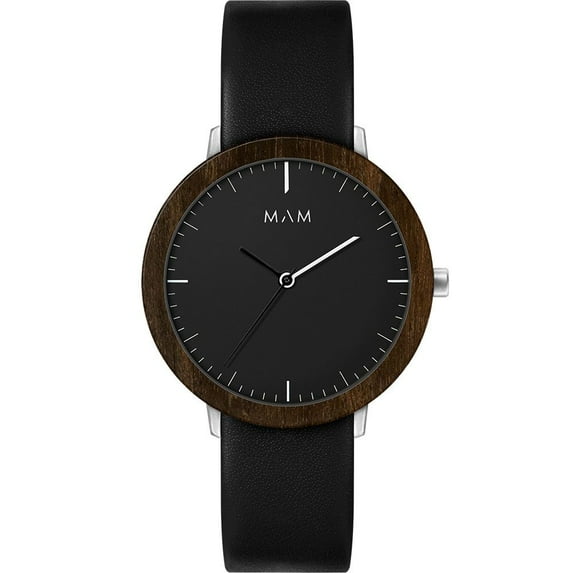 WATCH MAM WOOD BLACK BLACK UNISEX - MEN AND WOMEN MAM621
