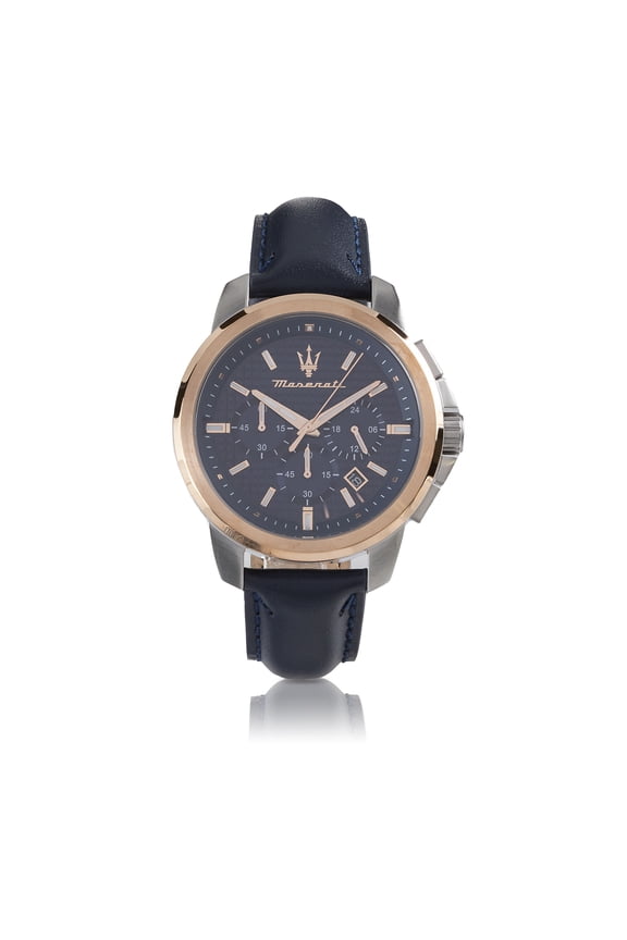 Mens Successo R8871621015 Blue Leather Quartz Fashion Watch