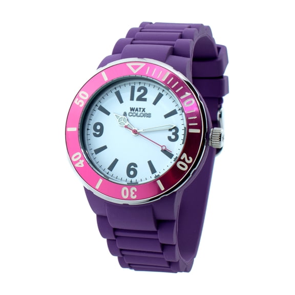WATCH WATX ACETATE WHITE PURPLE UNISEX - MEN AND WOMEN RWA1623 C1520