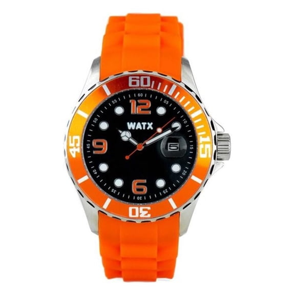 WATCH WATX STAINLESS STEEL BLACK ORANGE MEN RWA9022
