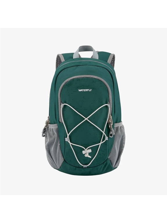 Unisex 12L Small Drawstring Lightweight Hiking Walking Backpack Daypack,Dark Green