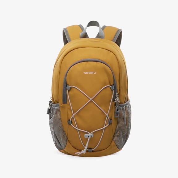 WATERFLY Unisex 12L Small Drawstring Lightweight Travel Hiking Backpack Daypack,Yellow