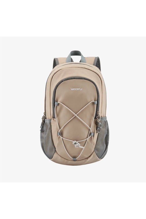 Unisex 12L Small Drawstring Lightweight Travel Hiking Backpack Daypack,khaki