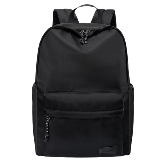 WATERFLY Unisex Student 20L Small Durable Travel Hiking Nylon Backpacks Daypack,Black