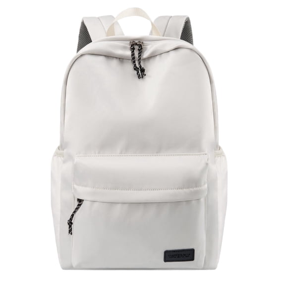 WATERFLY Unisex Student 20L Small Durable Travel Hiking Nylon Backpacks Daypack,White
