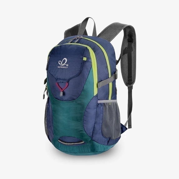 Waterfly Unisex 30L Small Foldable Packable Hiking Walking Backpacks Daypack,Blue Green