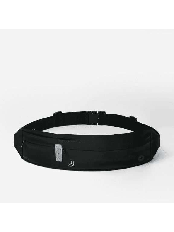 Unisex Adjustable Non-Slip Jogging Exercise Fitness Nylon Running Waist Belt,Black