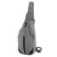 thumbnail image 1 of WATERFLY Unisex Anti Theft Travel Hiking Walking Sling Cross-Body Shoulder Chest Bag,Gray, 1 of 8