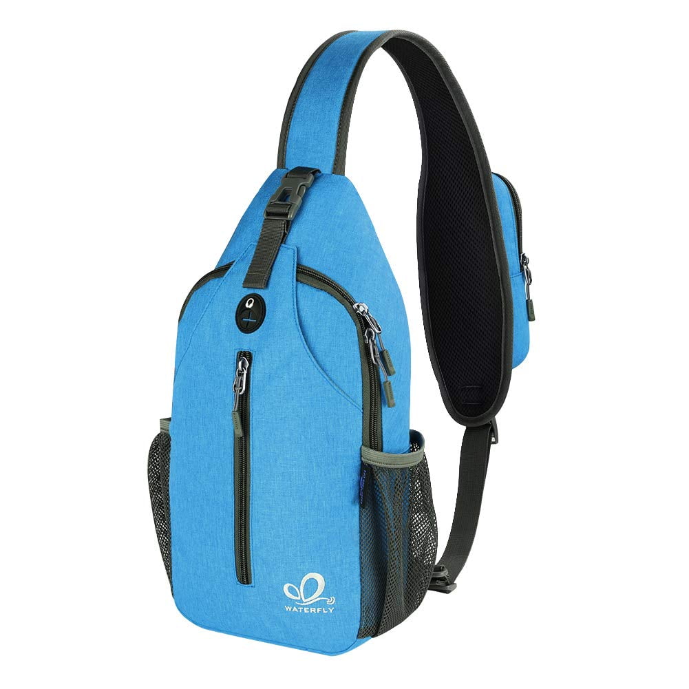 WATERFLY Crossbody Sling Backpack Unisex Adult One Size Travel Hiking