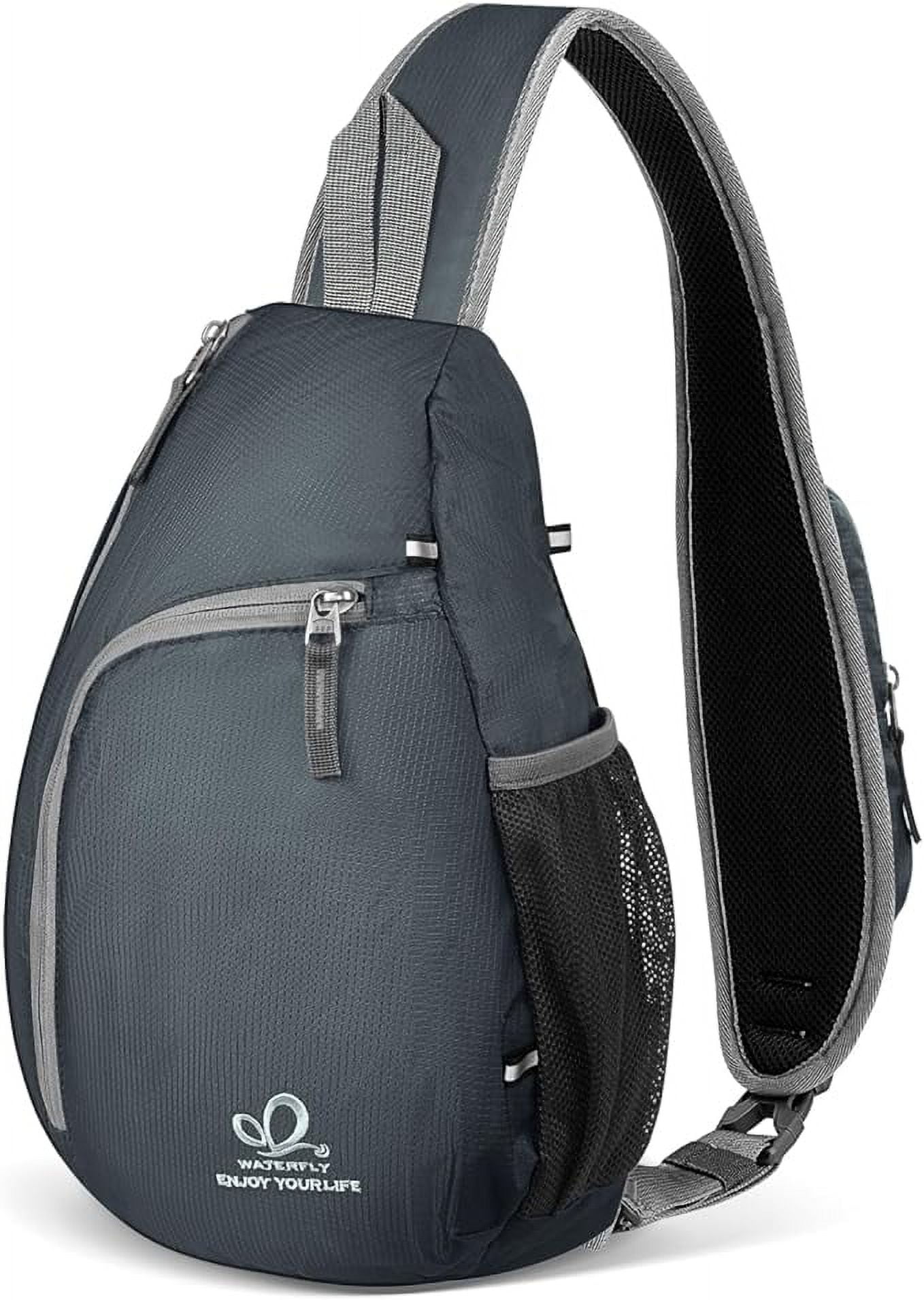 WATERFLY Crossbody Sling Bag Small Water Resistant Backpack Lightweight