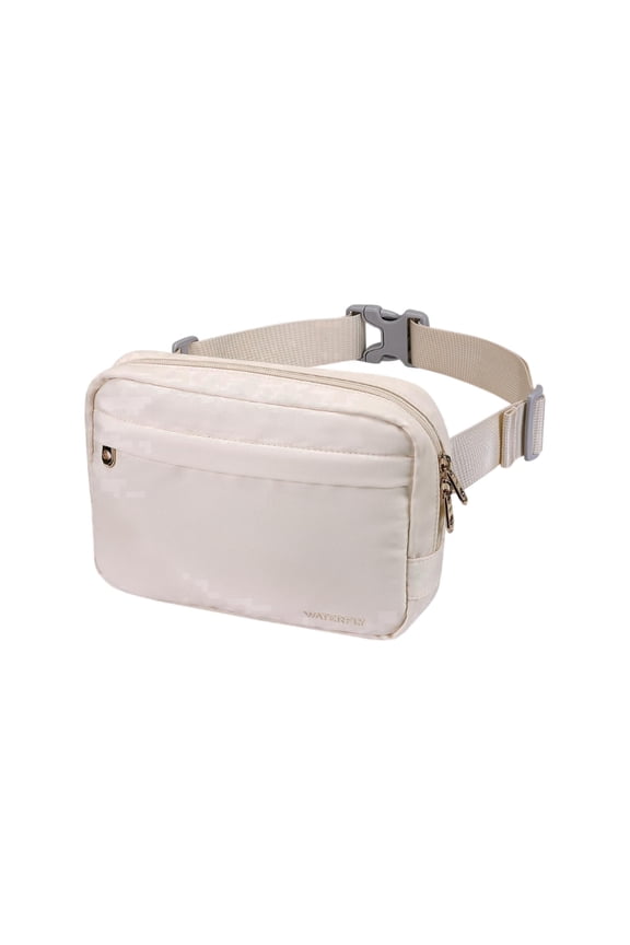 Unisex Fashion Lightweight Hiking Walking Fanny Pack Waist Bag,Beige