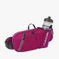thumbnail image 1 of WATERFLY Unisex with Bottle Holder Walking Hiking Nylon Fanny Pack Waist Bag,Rose Red, 1 of 7