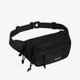 thumbnail image 1 of WATERFLY Unisex Large Capacity Running Walking Travel Nylon Fanny Pack Waist Bag,Black, 1 of 7