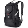 thumbnail image 1 of WATERFLY Unisex 20L Small Foldable Packable Travel Hiking Nylon Backpacks Daypack,Black, 1 of 7