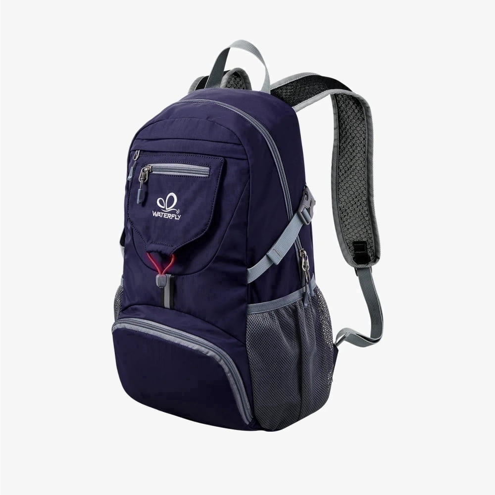 WATERFLY Unisex 20L Small Foldable Packable Travel Hiking Backpacks Daypack,Dark Purple