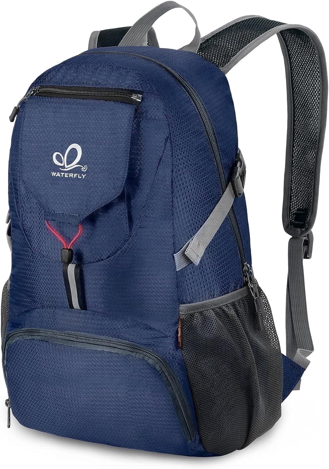WATERFLY Unisex 20L Small Foldable Packable Travel Hiking Backpacks Daypack,Dark Blue