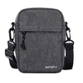 thumbnail image 1 of WATERFLY Unisex Small Hiking Travel Walking Nylon Cross-Body Shoulder Bag,Gray, 1 of 7