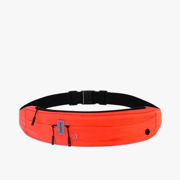 WATERFLY Unisex Adjustable Non-Slip Jogging Exercise Fitness Nylon Running Waist Belt,Orange