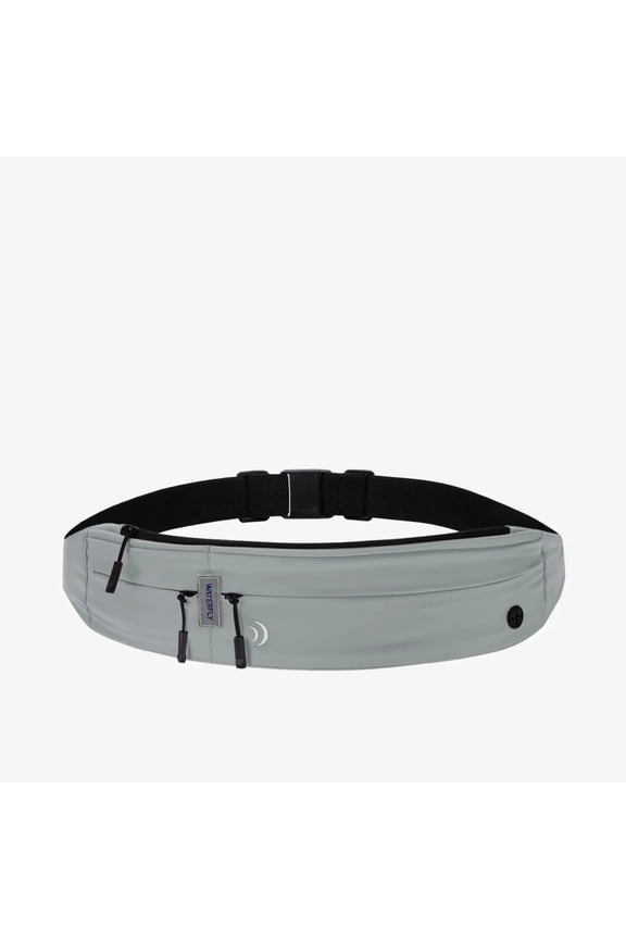 Unisex Adjustable Marathon Jogging Exercise Fitness Running Waist Belt,Gray