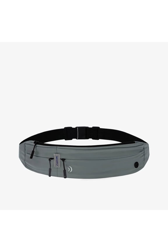Unisex Adjustable Non-Slip Jogging Exercise Fitness Nylon Running Waist Belt,Dark Gray