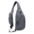 thumbnail image 1 of WATERFLY Unisex Lightweight Travel Hiking Nylon Cross-Body Shoulder Chest Bag,Gray, 1 of 7