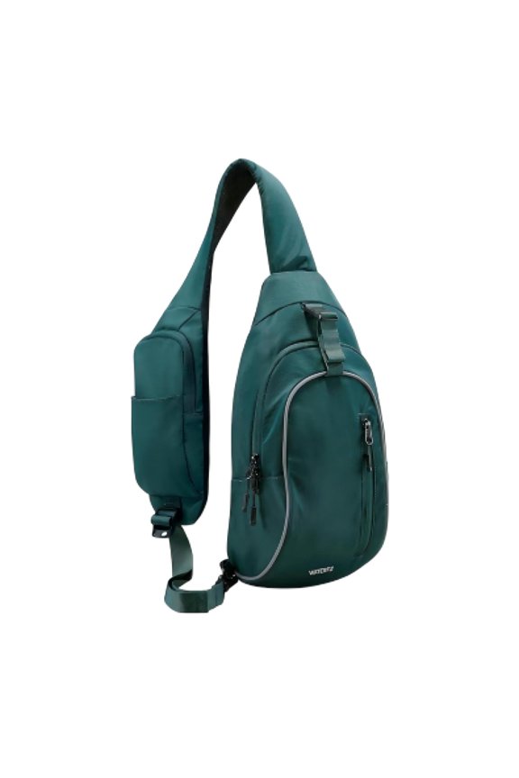 Unisex Lightweight Travel Hiking Nylon Cross-Body Shoulder Chest Bag,Green