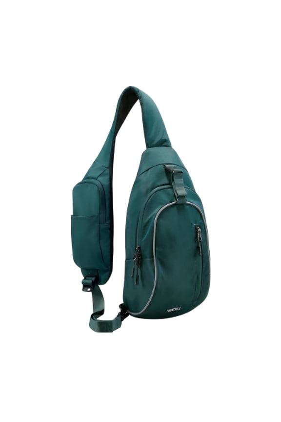 Unisex Lightweight Travel Hiking Nylon Cross-Body Shoulder Chest Bag,Green
