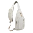 thumbnail image 1 of WATERFLY Unisex Lightweight Travel Hiking Nylon Cross-Body Shoulder Chest Bag,White, 1 of 7