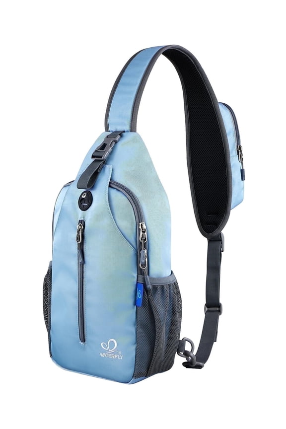 Unisex Hiking Travel Sling Bag Cross-Body Shoulder Chest Bag,Starry Sky Blue