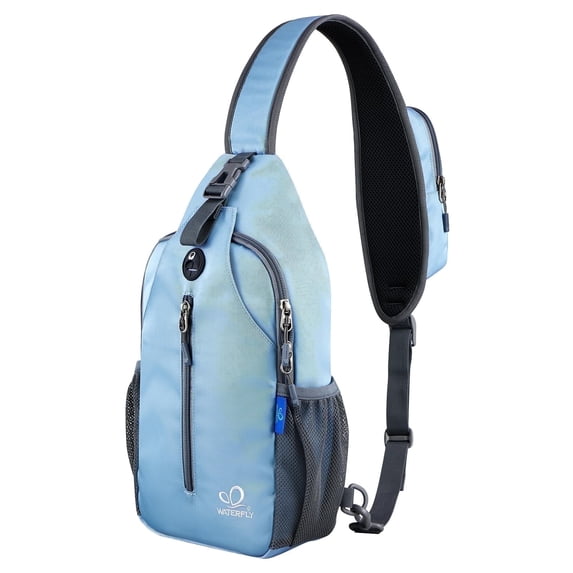 WATERFLY Unisex Hiking Travel Sling Bag Cross-Body Shoulder Chest Bag,Starry Sky Blue