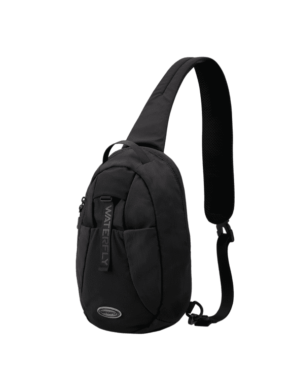 Unisex 5L RFID Blocking Anti Theft Hiking Walking Sling Cross-Body Shoulder Chest Bag,Black