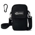 thumbnail image 1 of WATERFLY Unisex Small Lightweight Travel Hiking Nylon Cross-Body Shoulder Bag,Black, 1 of 8