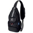 thumbnail image 1 of WATERFLY Unisex Small Packable Hiking Travel Sling Bag Cross-Body Shoulder Chest Bag,Black, 1 of 10
